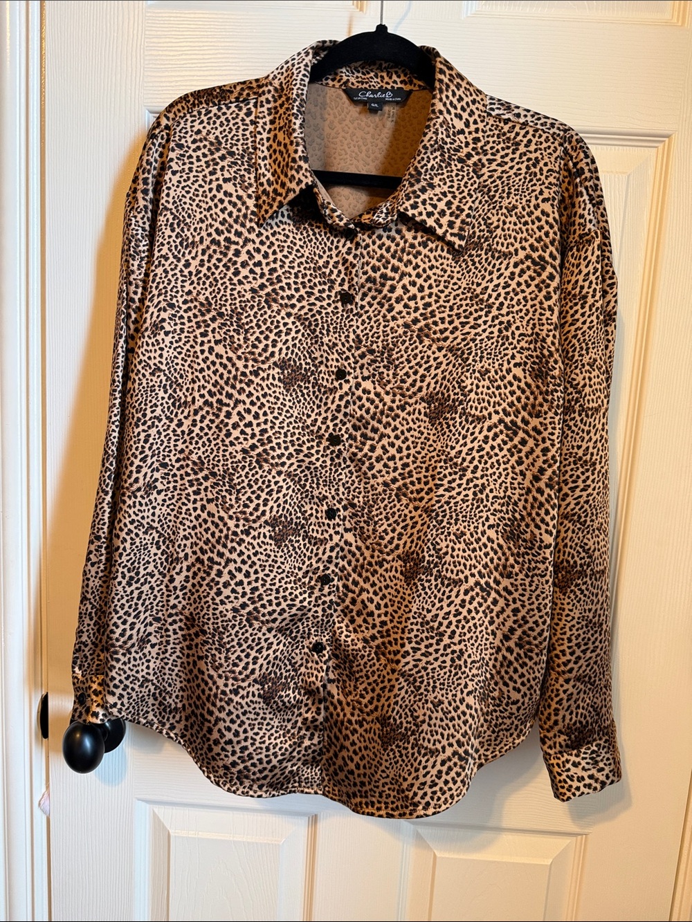 Charlie B Polyester leopard top
